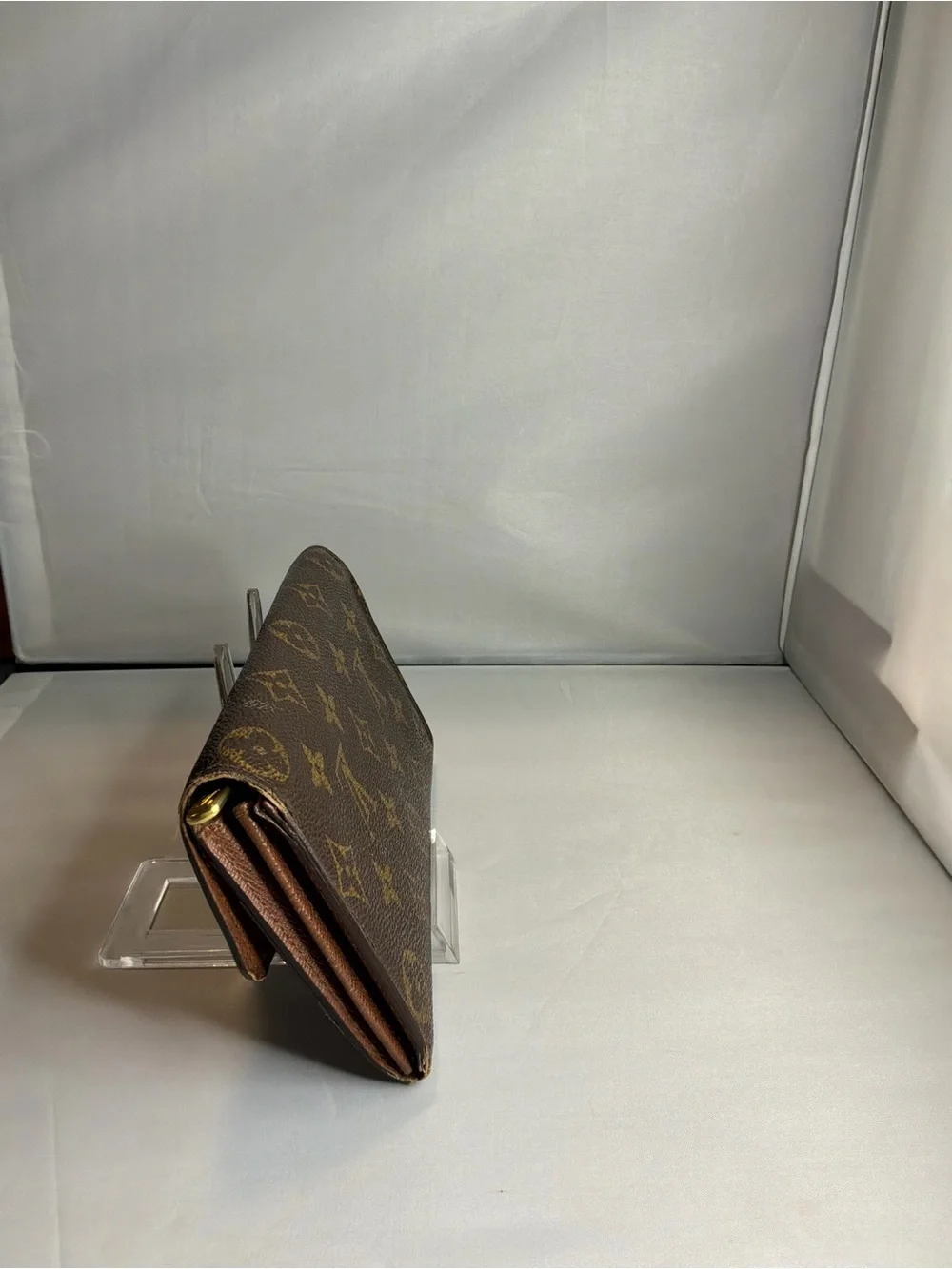 Louis Vuitton Monogram Canvas Trifold Wallet in Brown and Gold